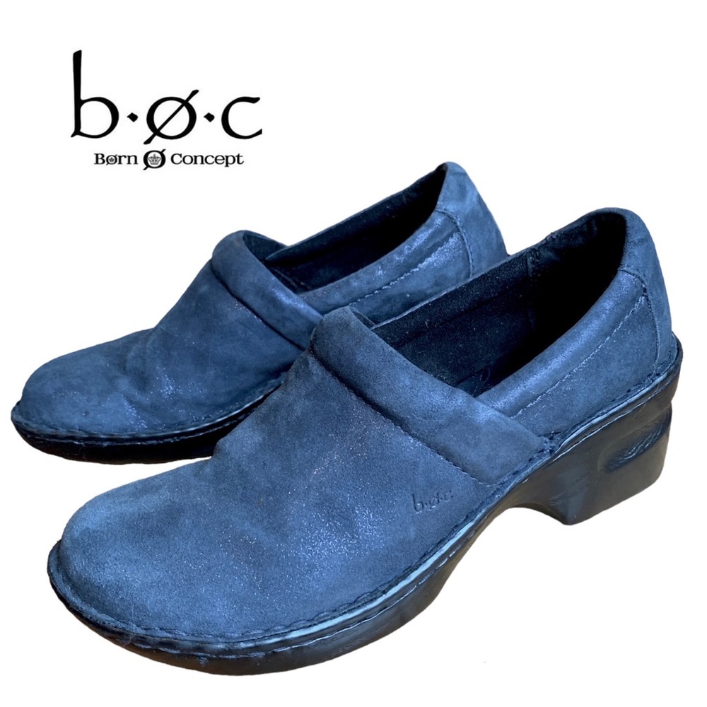BOC Born Peggy Casual Metallic Leather Clogs